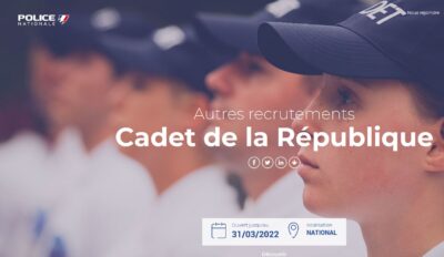 Recrutement Cadet de la République