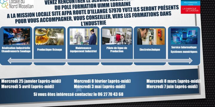 Les permanences du Pôle Formation de Yutz à la Mission Locale à Yutz
