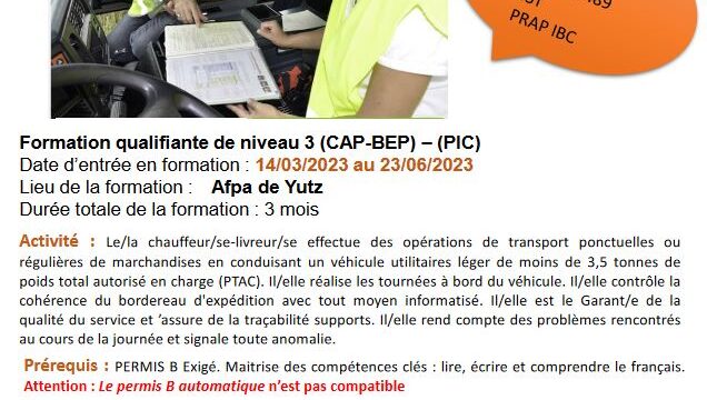 Avec l’AFPA, devenez Conducteur Livreur sur Véhicule Légers (H/F)