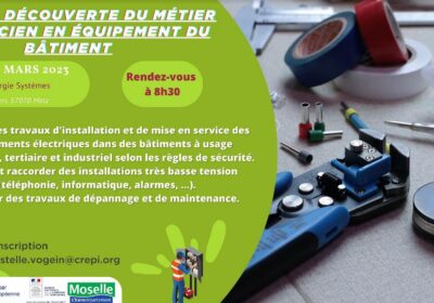 Journée découverte du métier électricien en équipement du bâtiment