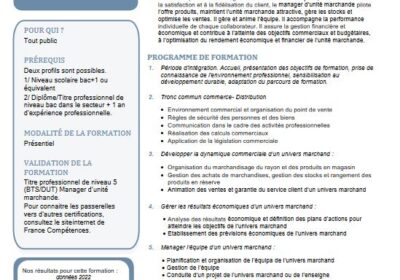 Manager d’Unité Marchande en alternance (H/F)