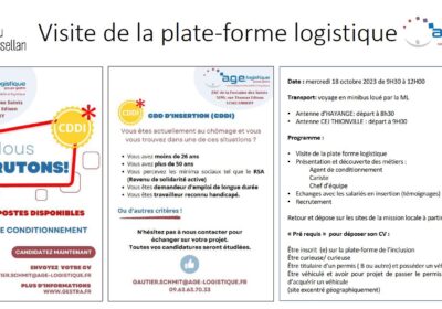 Visite de la plateforme logistique