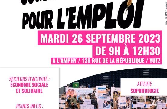 Journée pour l’emploi Mardi 26 Septembre 2023 de 9h à 12h30