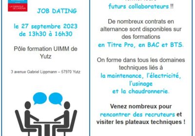 JOB DATING à l’IUMM LE 27 SEPTEMBRE 2023