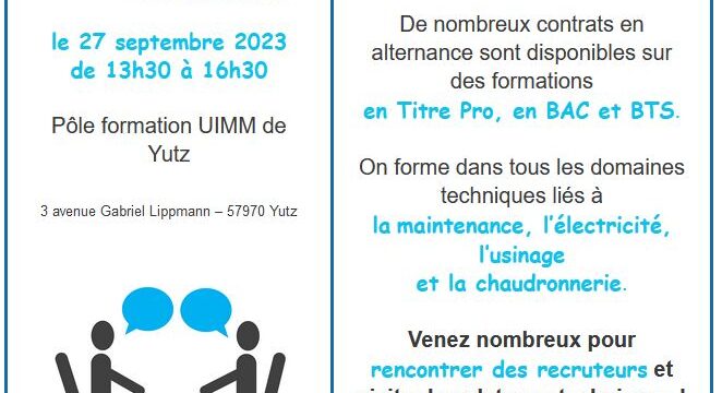 JOB DATING à l’IUMM LE 27 SEPTEMBRE 2023