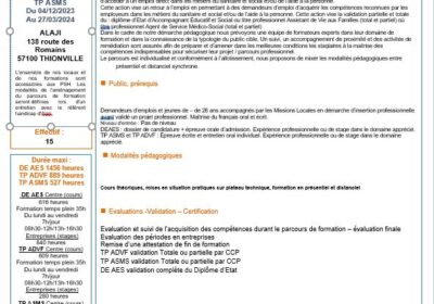 Plateforme ASMS/ADVF/AES avec ALAJI Thionville