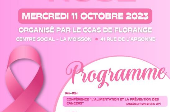 Octobre rose organisé par le CCAS de Florange