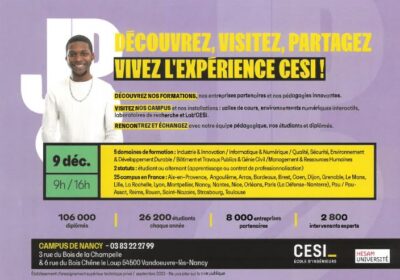 Journée Portes ouvertes au CESI le 9 décembre,…