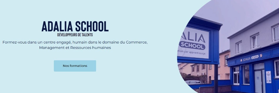 LE BUT DE L'image consiste à mettre en avant l'organisme ADALIA School